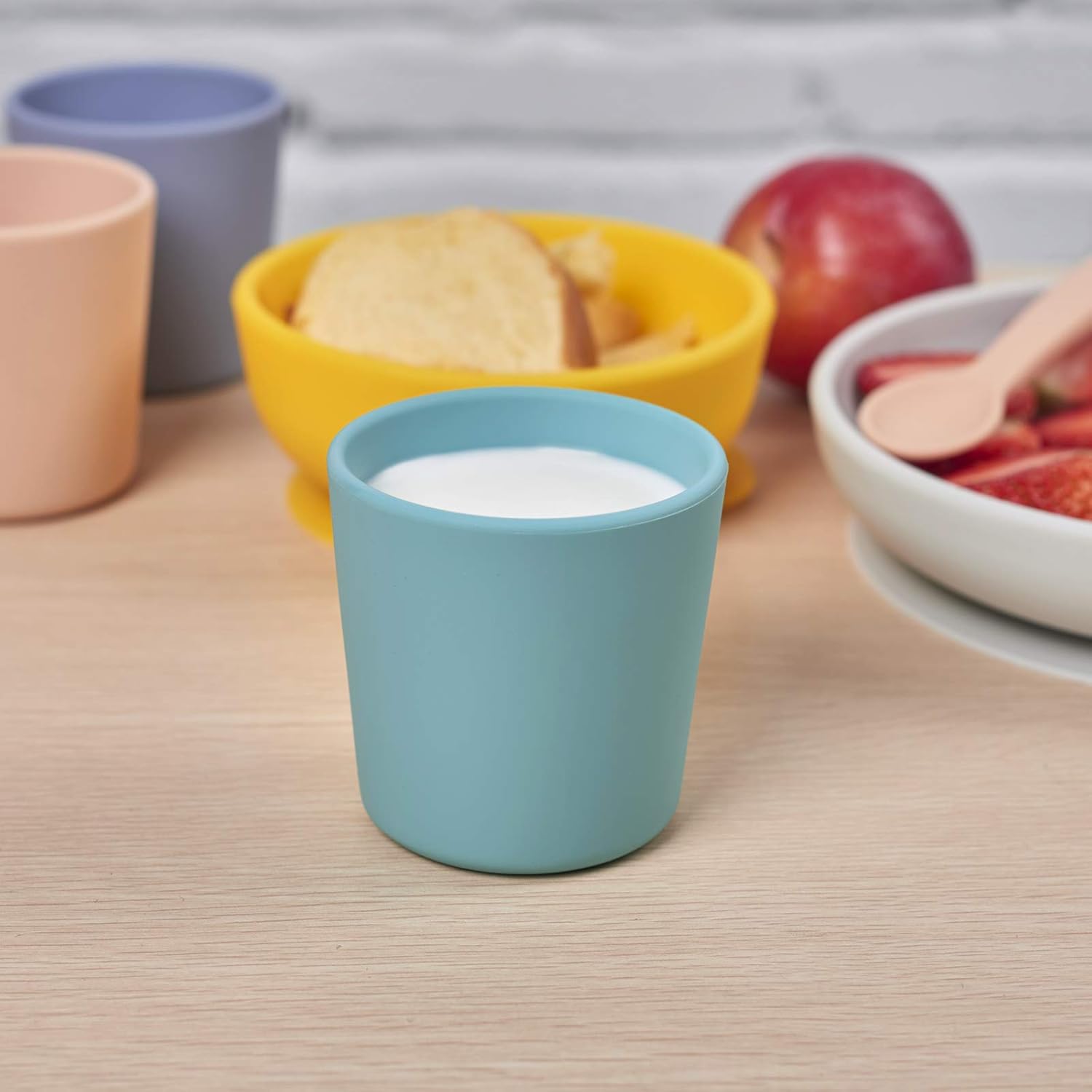 Silicone Toddler Cup 5 oz Non-Smell Anti-Slip Dishwasher Safe Purple