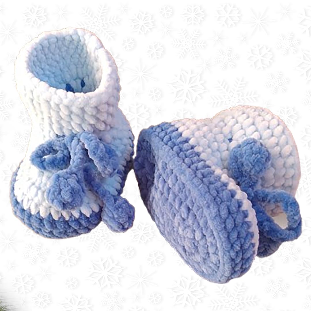 Handmade Crochet Baby Booties 6-12 Months