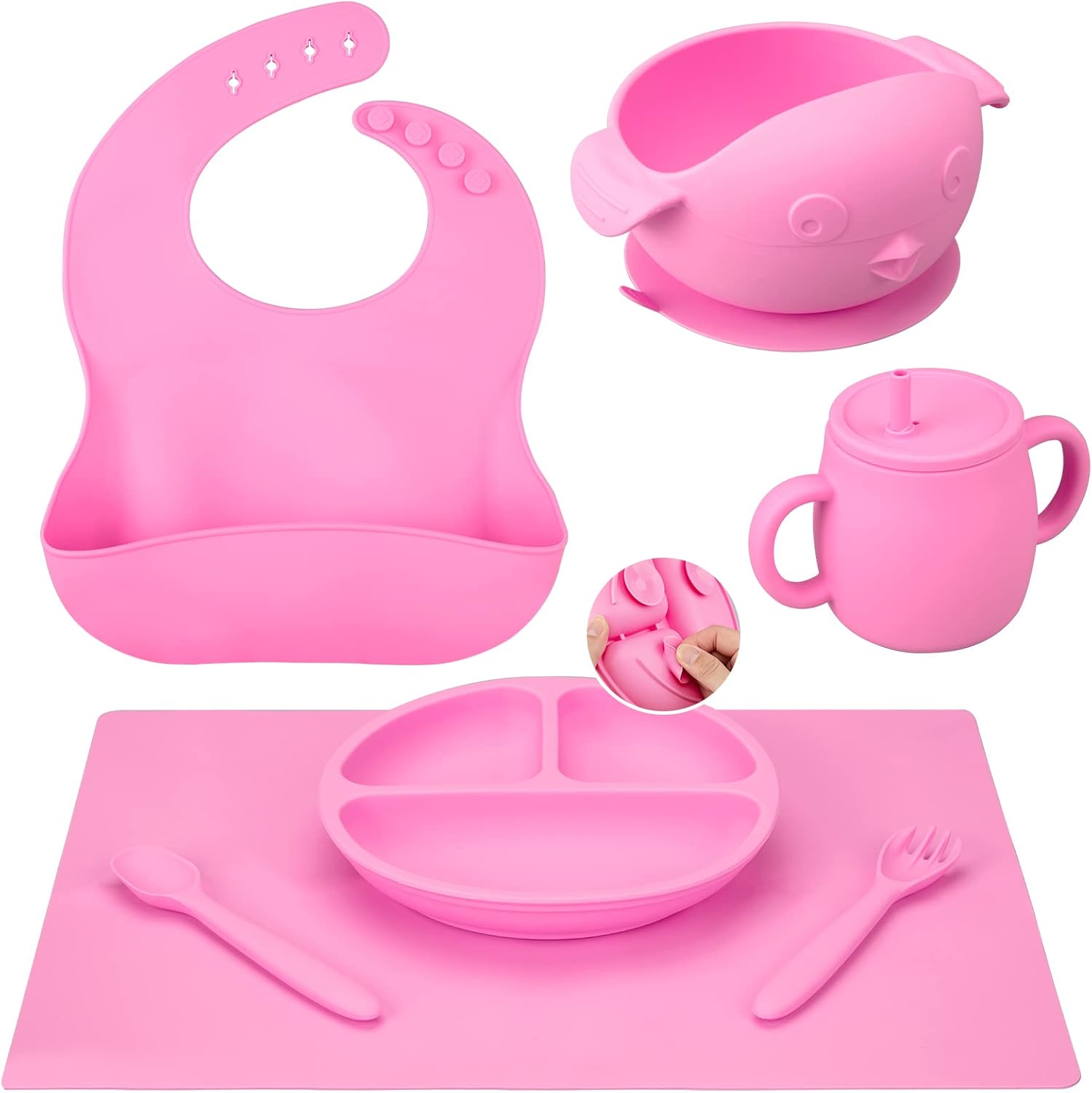 Cibeat Baby Feeding Utensils Set 7 Pcs