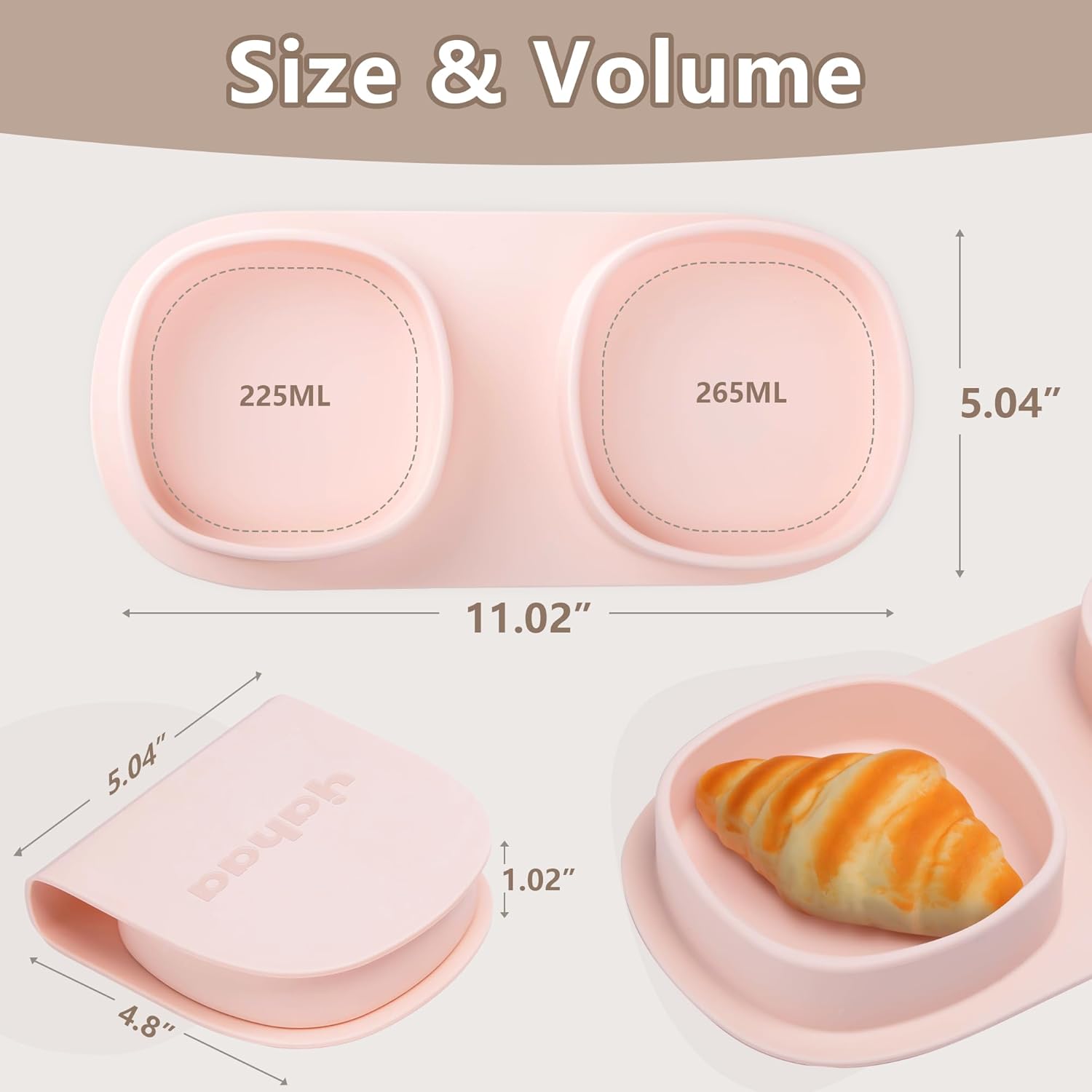 Yahaa Foldable Baby Plates with Forks and Spoons 1