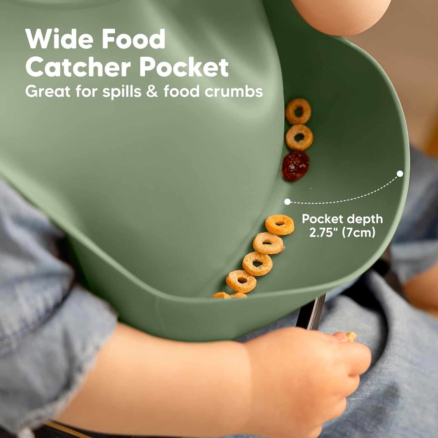 KeaBabies 2-Pack Suction Bowls Silicone Bibs