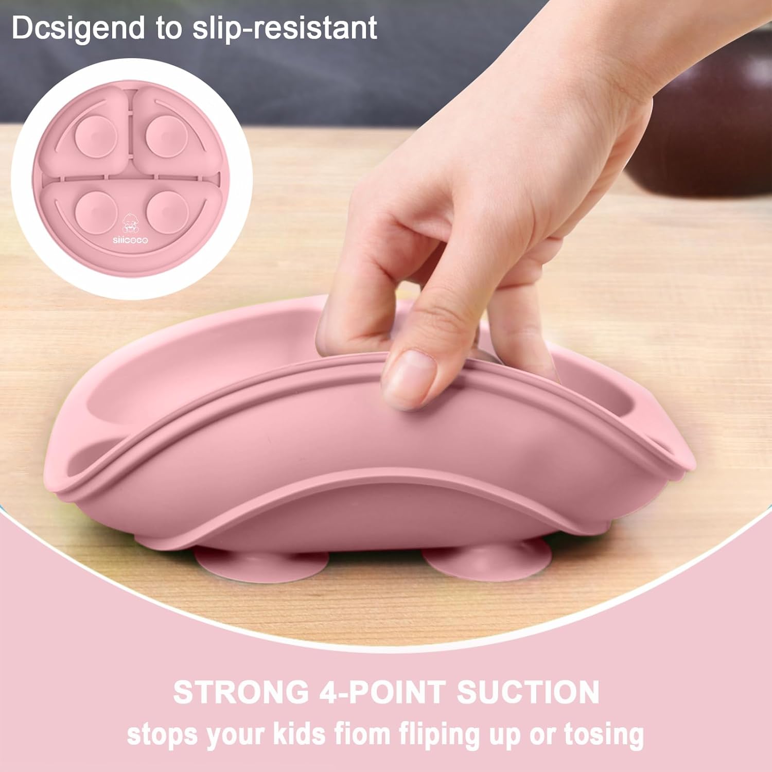 Wee Me Suction Plates for Babies Toddlers 3 Pack