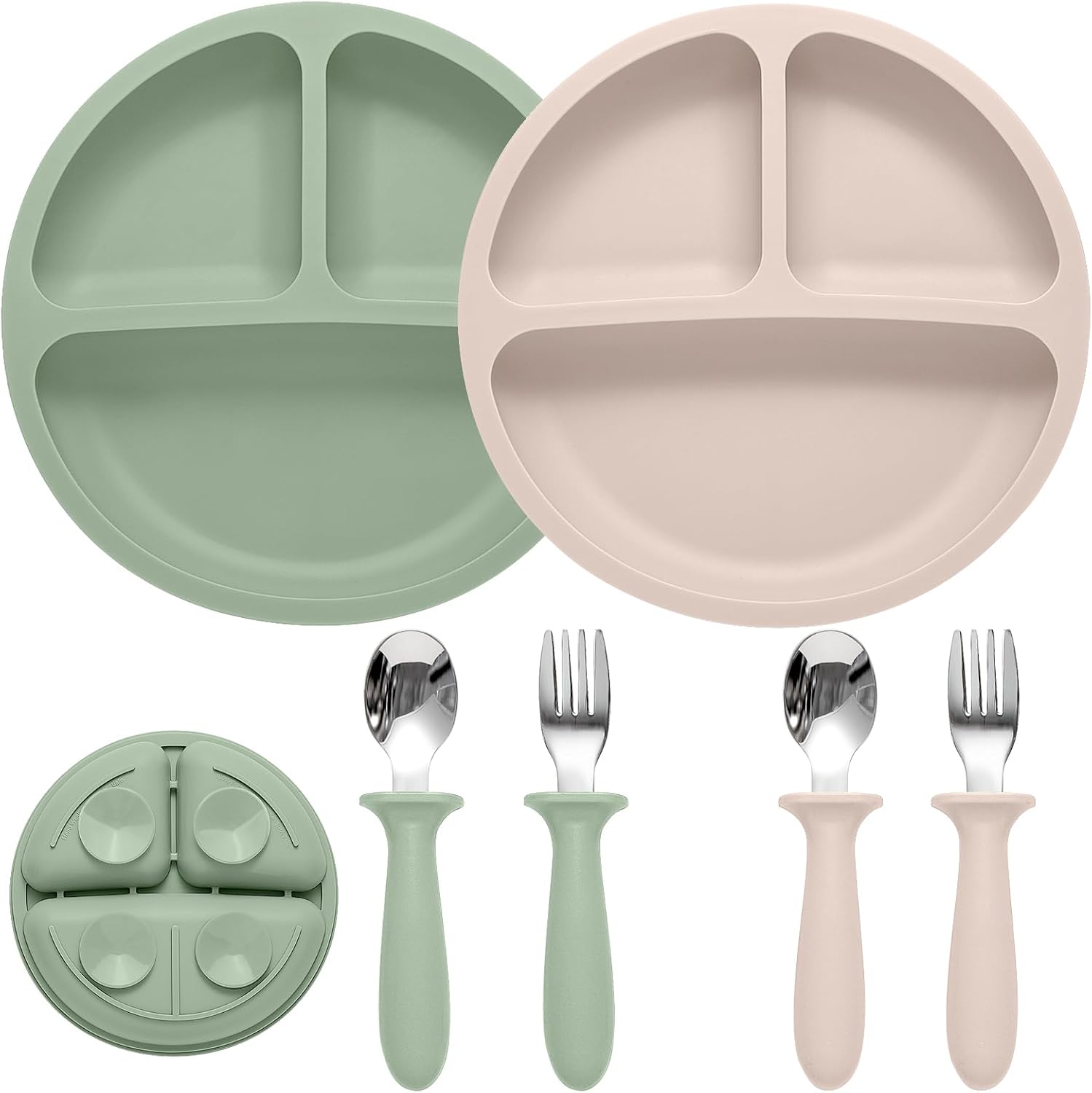 Eascrozn Toddler Feeding Set 2 Pack