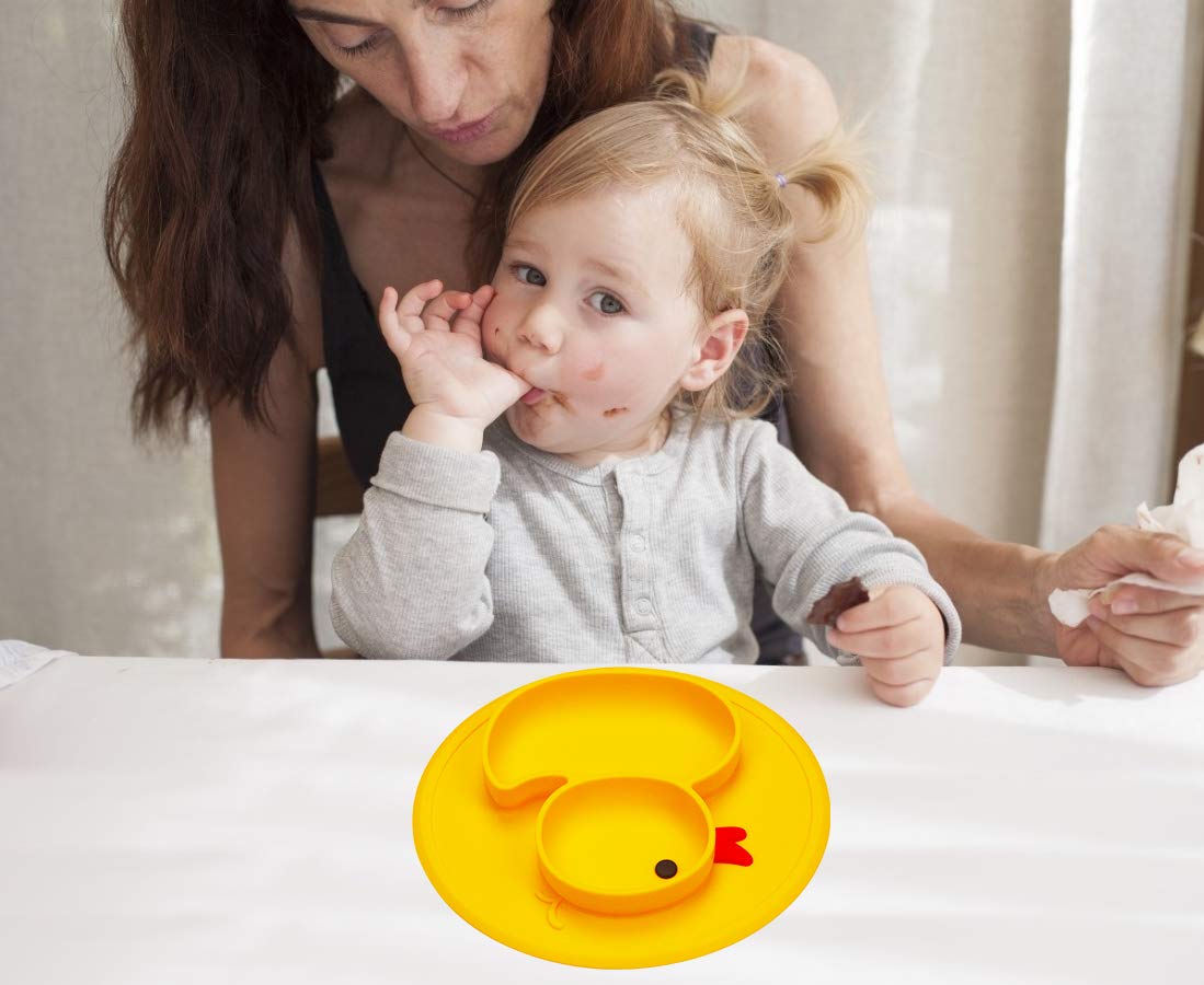 Lightening Baby Plate Silicone Toddler Suction Plate