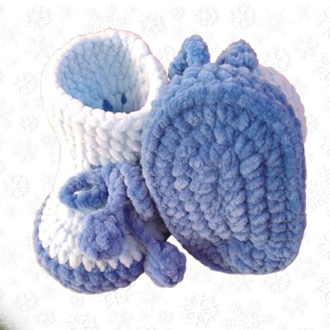 Handmade Crochet Baby Booties 6-12 Months
