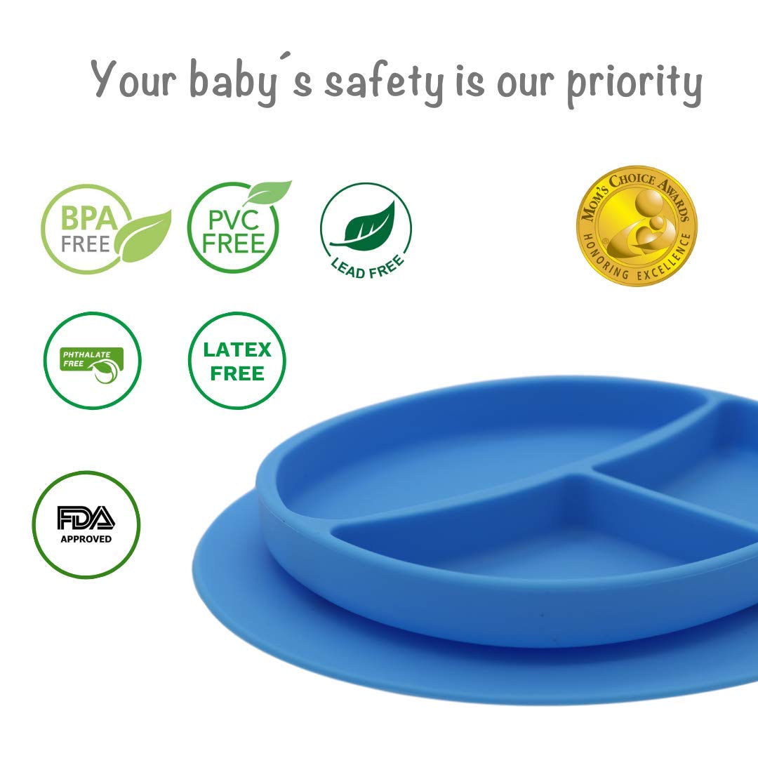 Kcuina Suction Plate for Baby Toddler