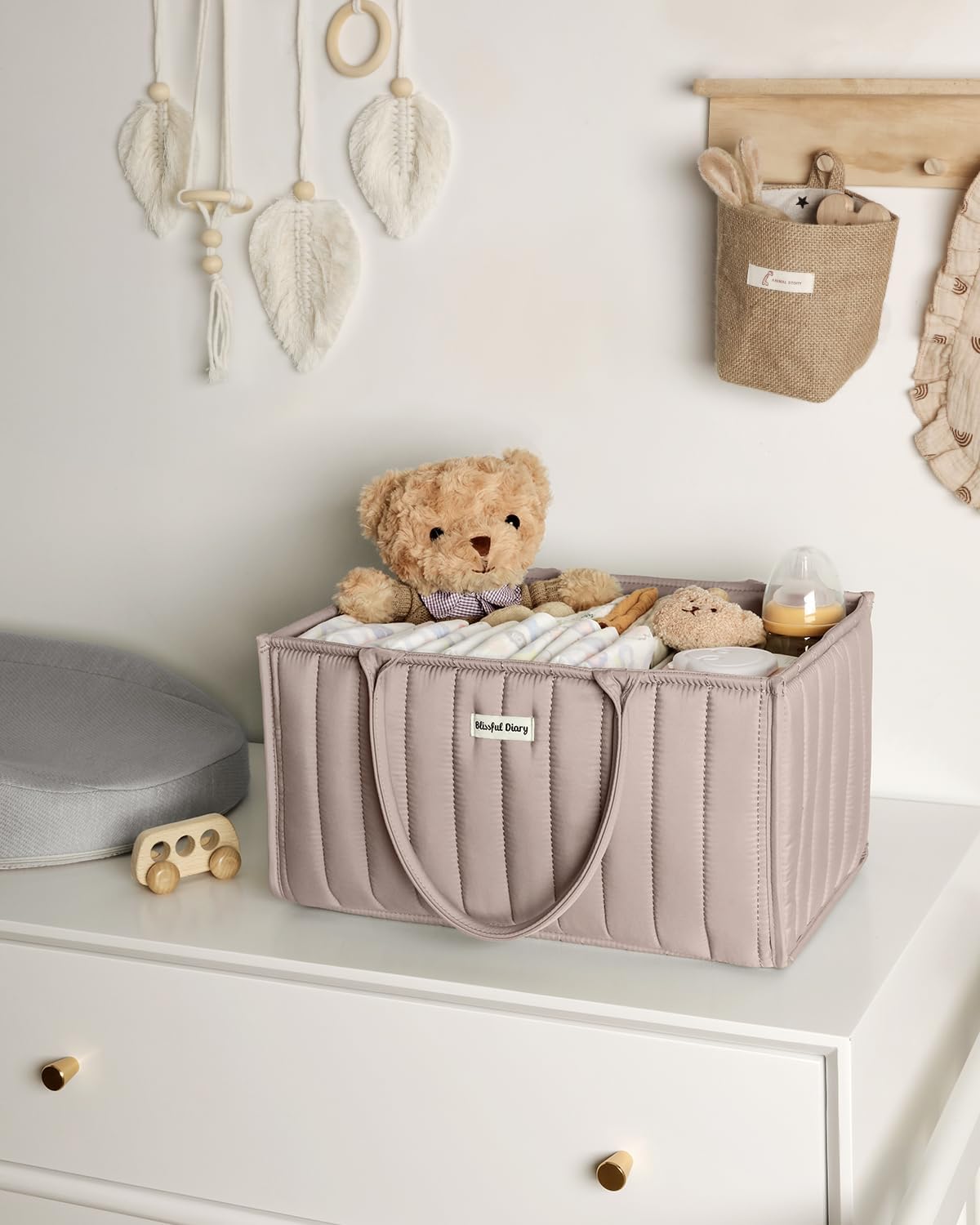 Blissful Diary Baby Diaper Caddy Organizer