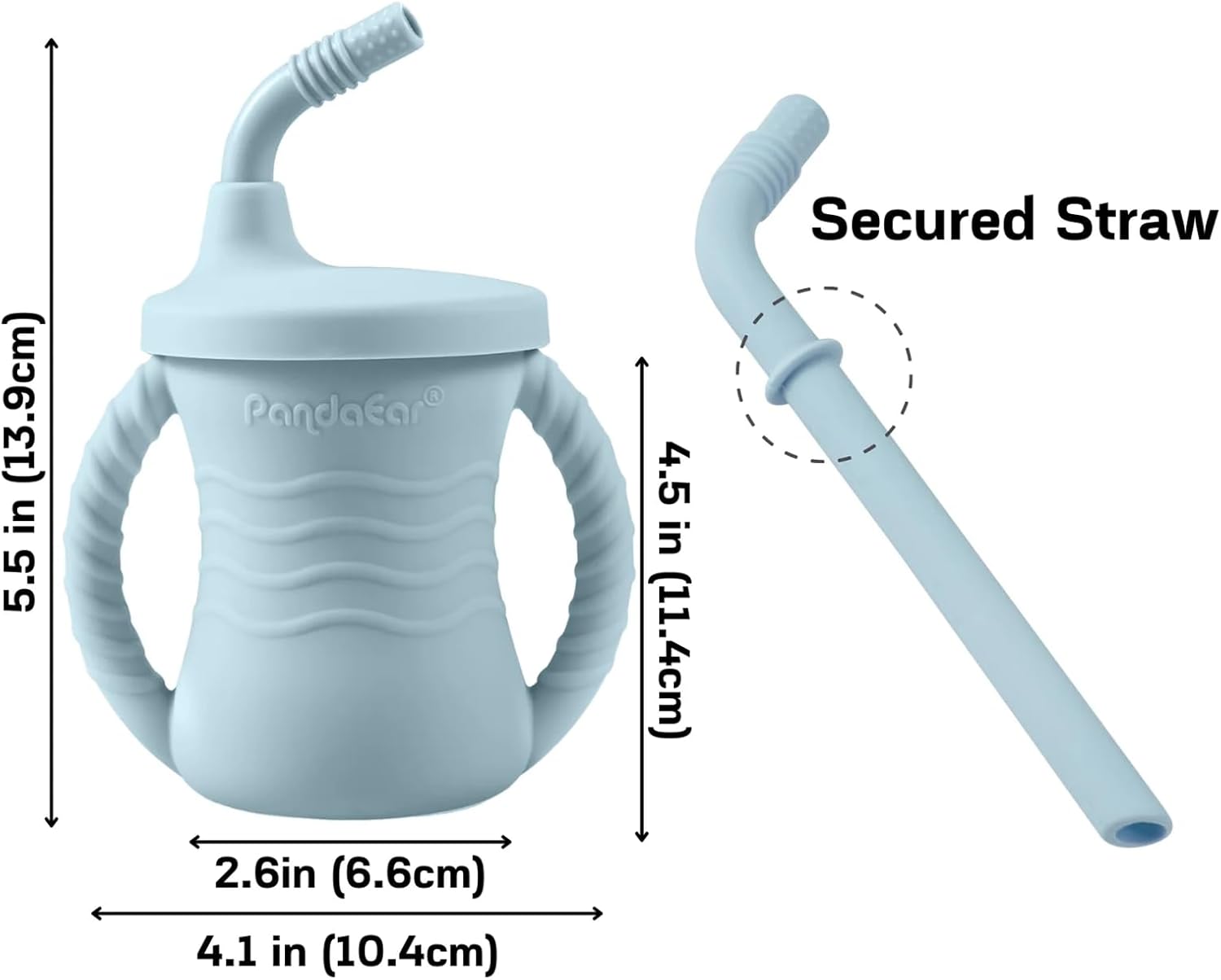 PandaEar Silicone Baby Feeding Set 11PCS Blue