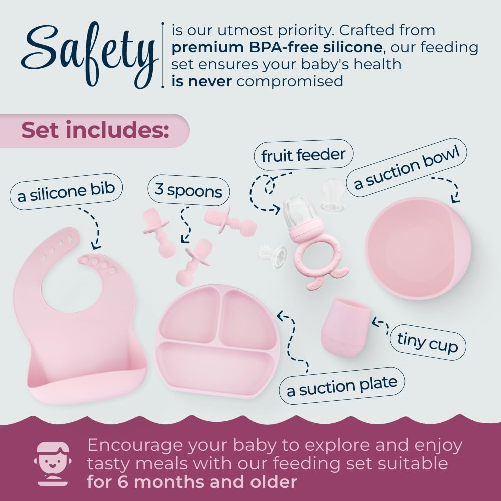 Yelino Silicone Baby Feeding Set 6 Months 1