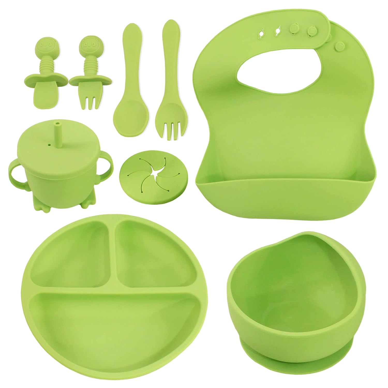 10 Piece Self-Feeding Dining Set for Baby Toddler