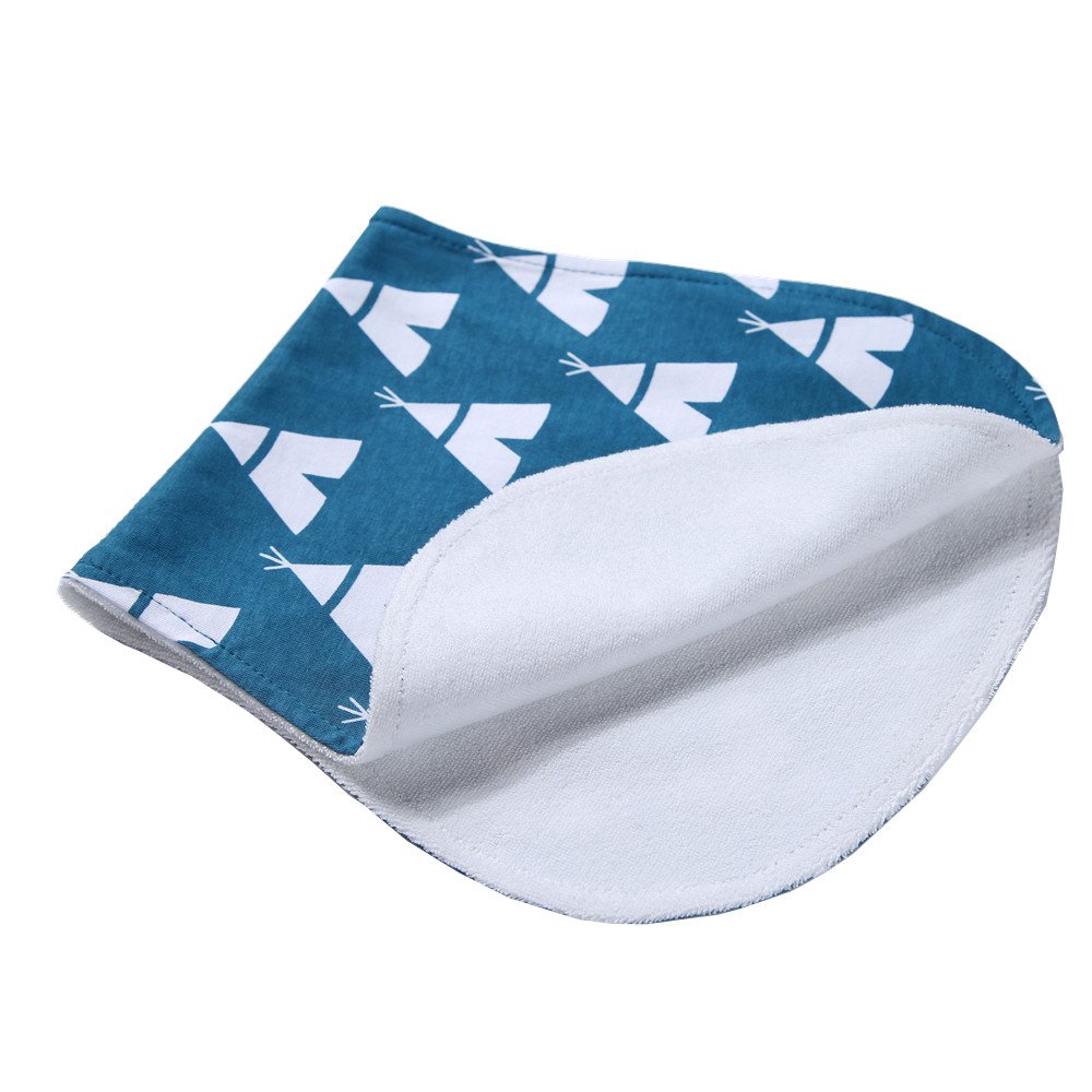 Arnzion Baby Burp Cloths 4 Pack Curved Soft Absorbent 1
