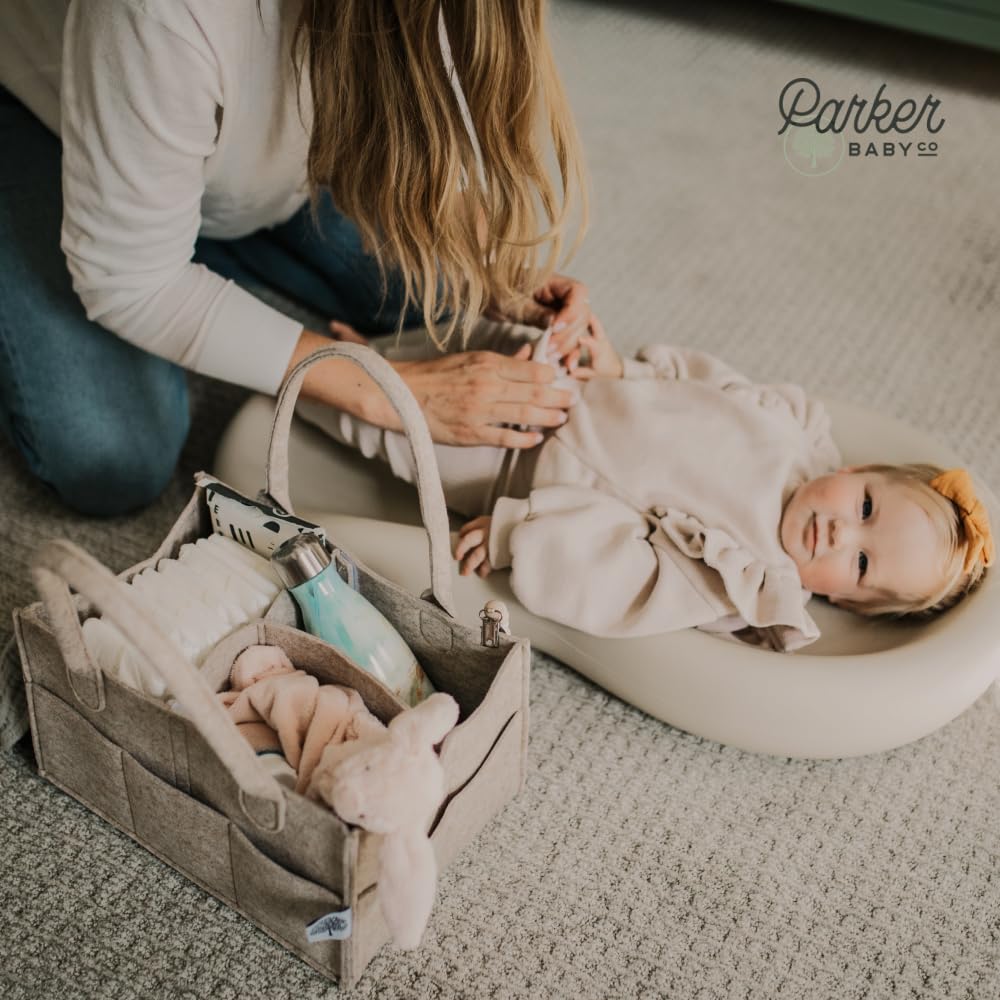 Parker Baby Diaper Caddy - Nursery Storage Car Organizer