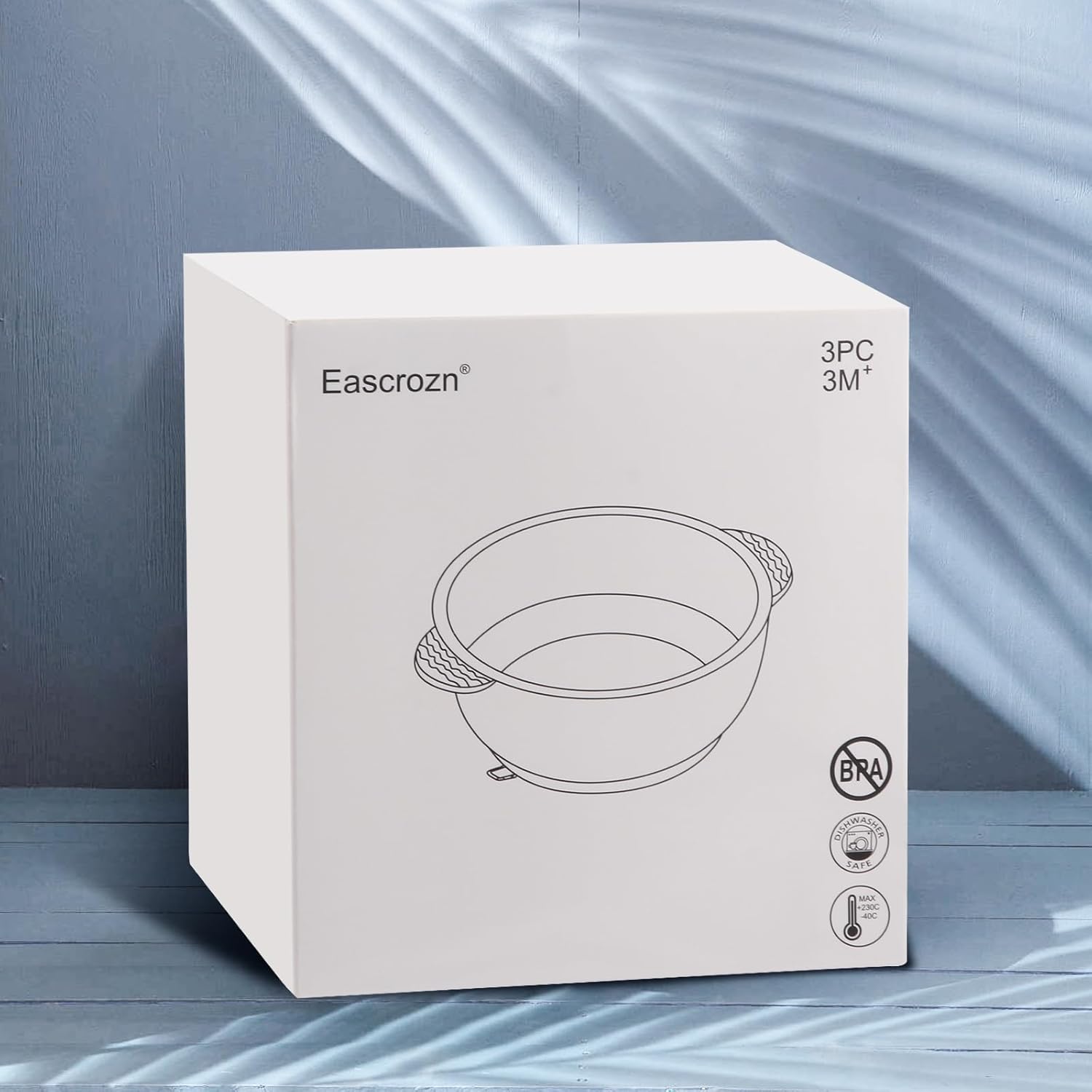 Eascrozn 3 Pack Baby Bowls with Suction Multicolor