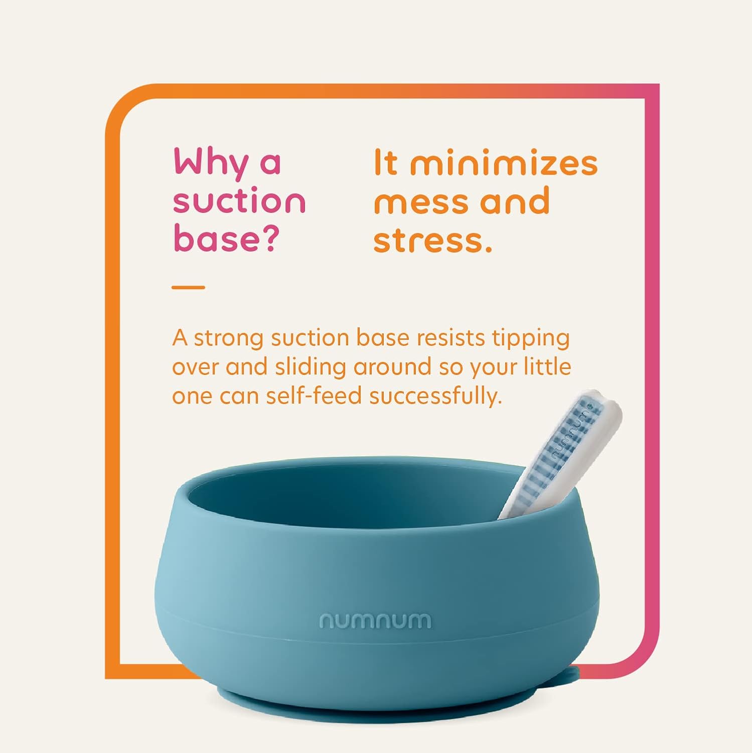 NumNum Suction Bowls for Babies Toddlers BPA-Free Microwave Safe