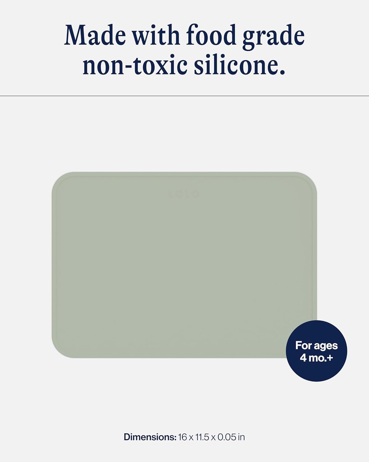 Lalo Silicone Placemat for Toddlers Babies