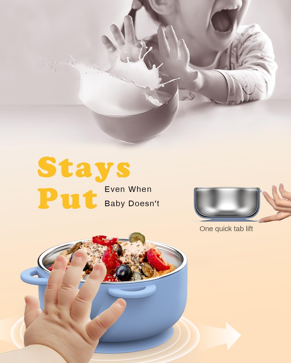 Bakpoco Baby Suction Bowls 4-Pack Ocean Explorer Set