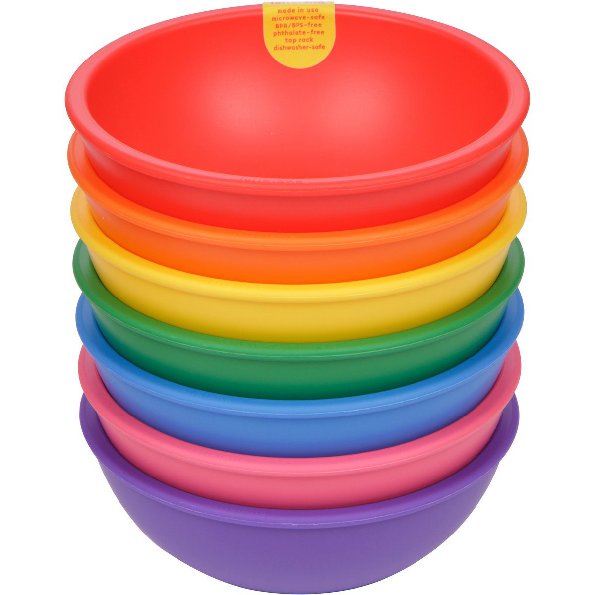 Lollaland 7 Pack BPA Free Toddler Bowls Set