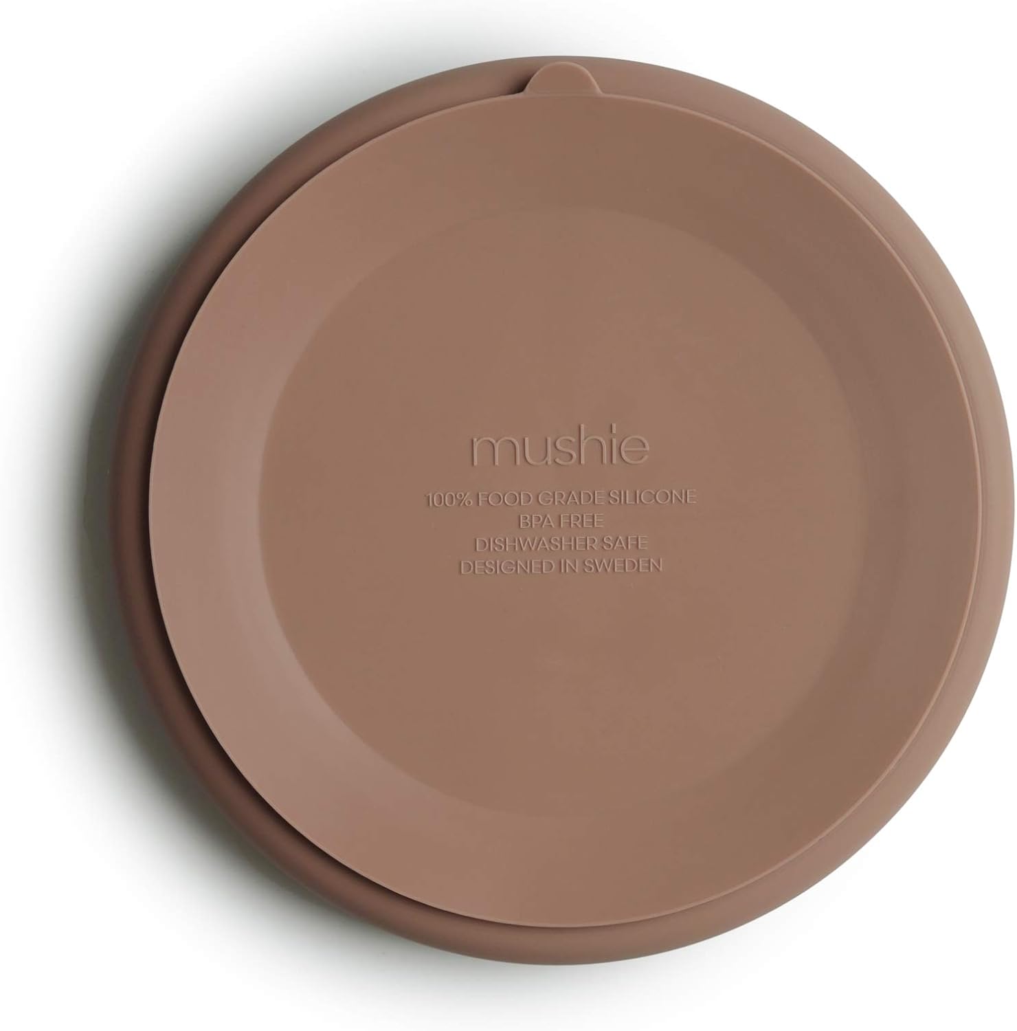 Mushie Silicone Suction Plate - BPA Free Natural