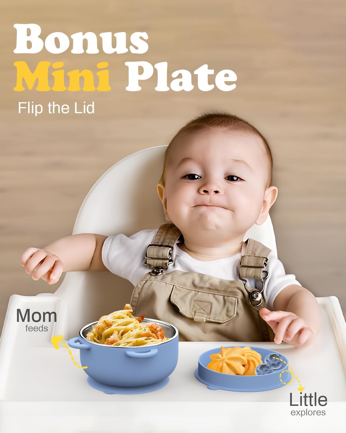 Bakpoco Baby Suction Bowls 4-Pack Ocean Explorer Set