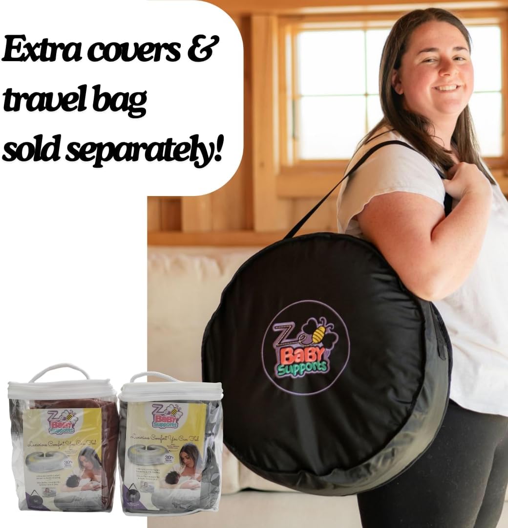 Twin-Z One Z Pillow with Nursing Cover Travel Bag