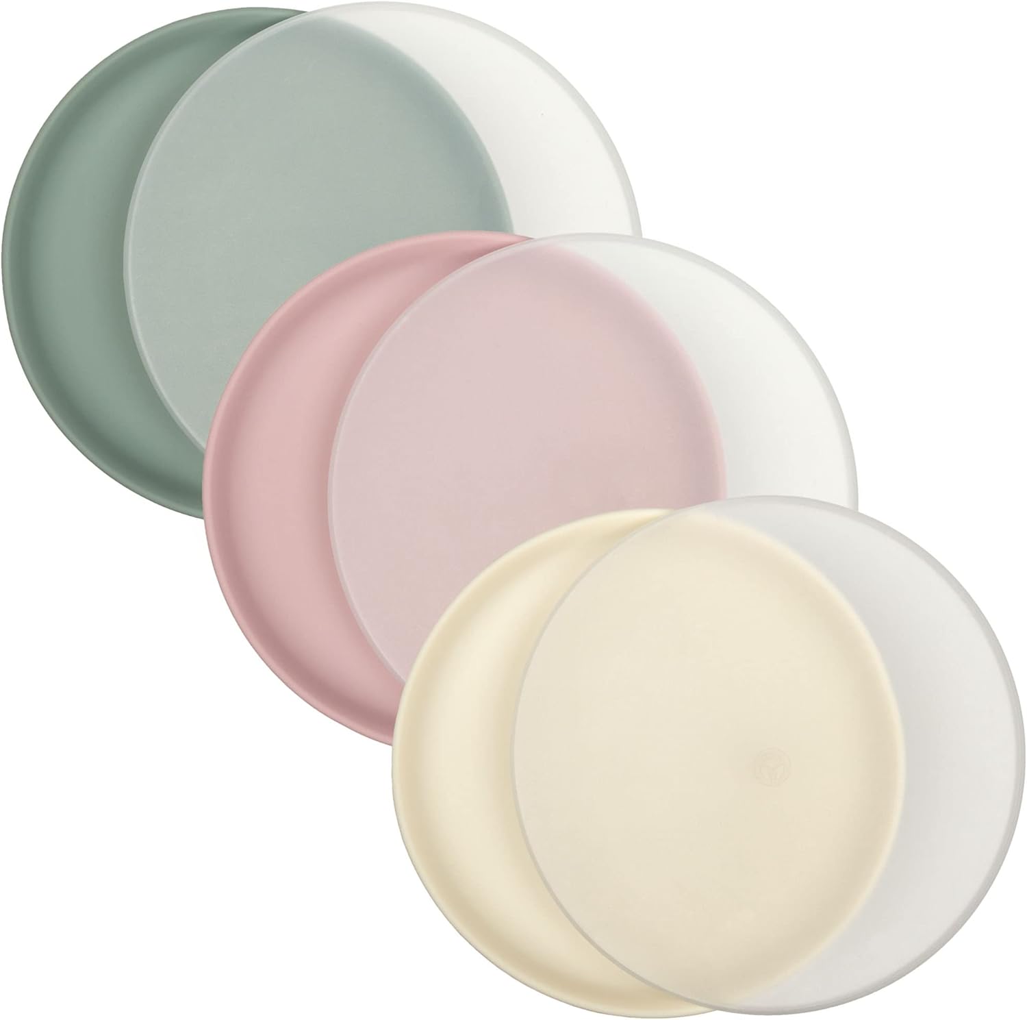WeeSprout Toddler Plates with Lids 3 Pack
