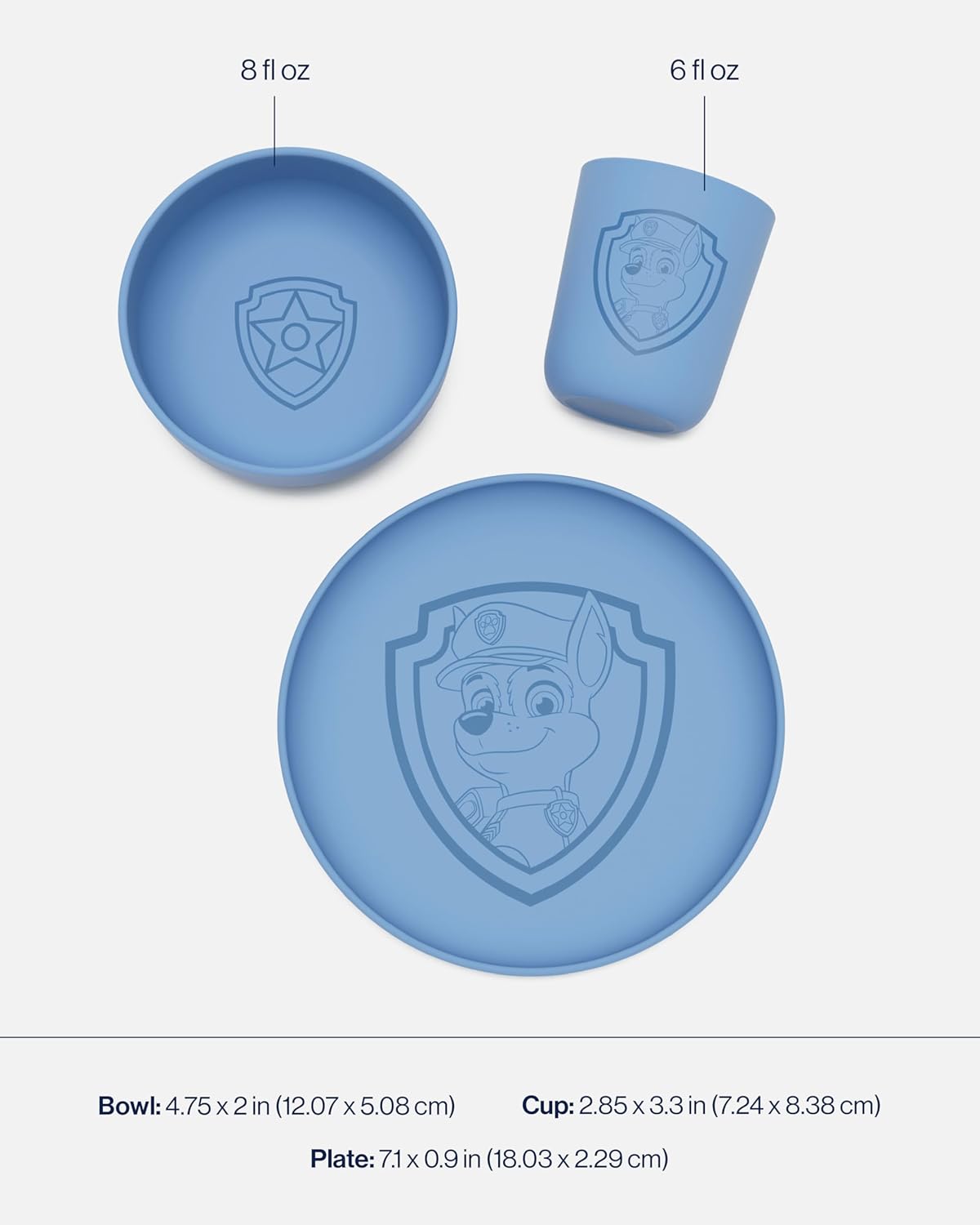 Lalo PAW Patrol Toddler Dinnerware Set - 3 Pieces Dishwasher Safe BPA Free