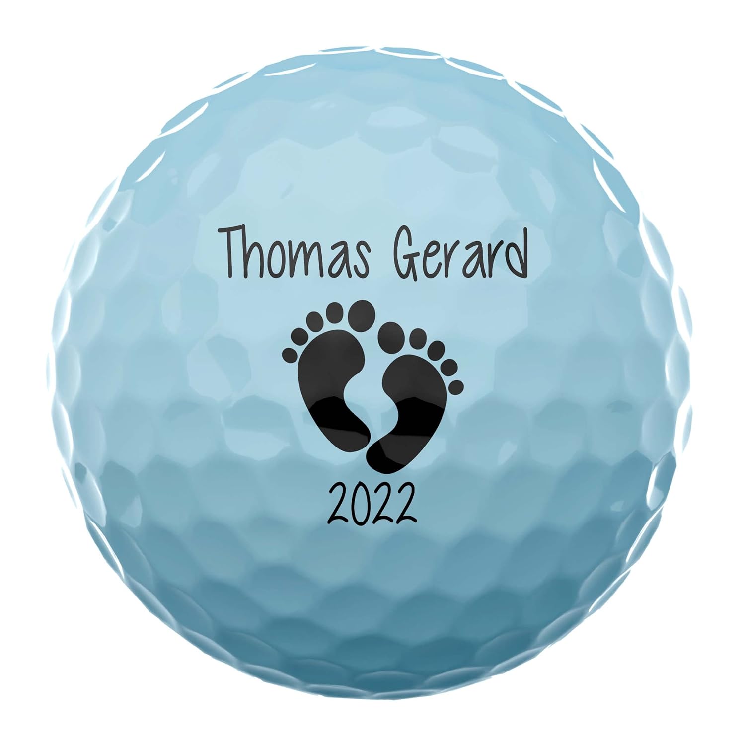 Baby Feet Announcement Personalized Golf Balls Set of 3