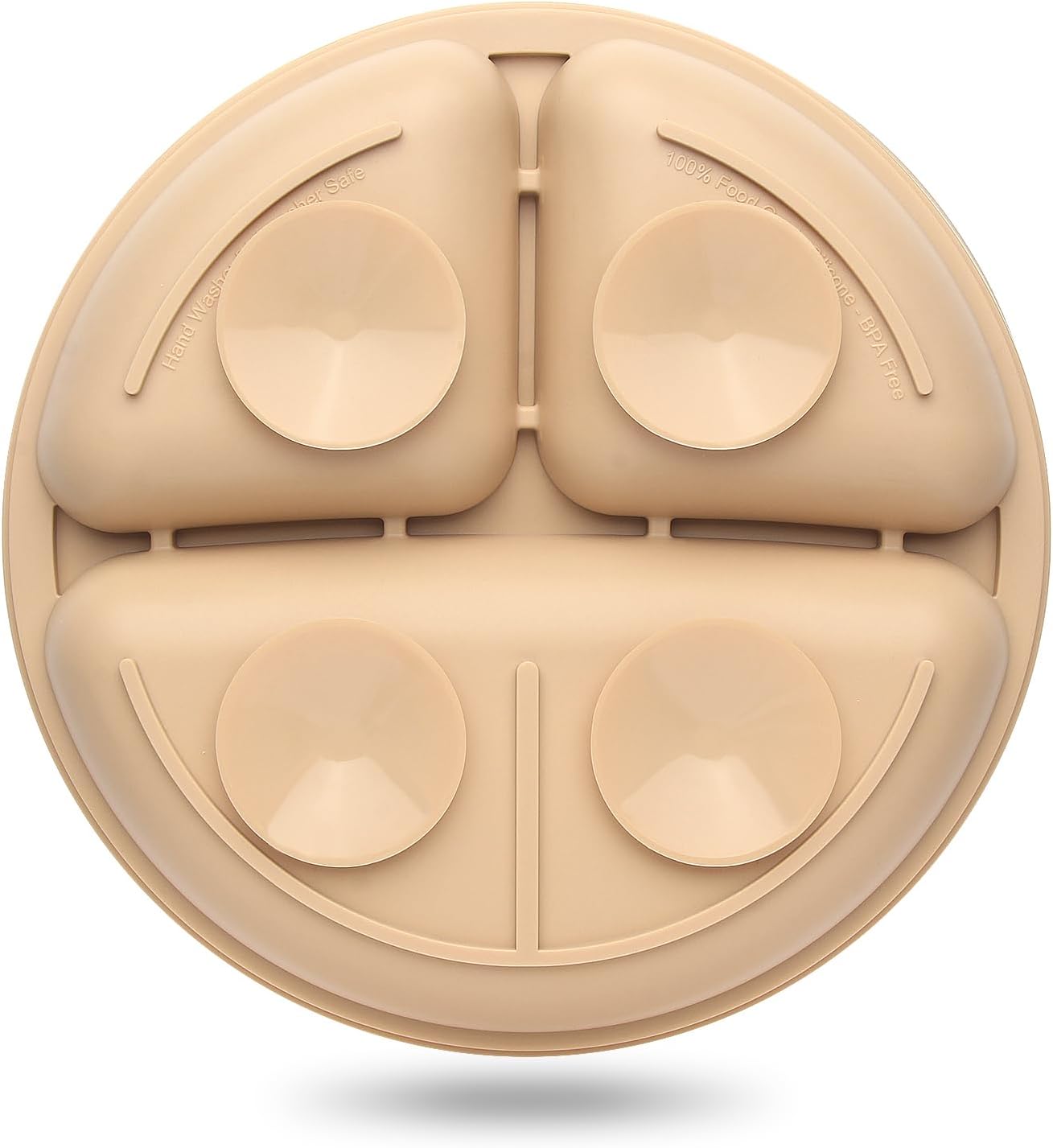 Toddler Plates 3 Pack Suction Food Grade Silicone Plates