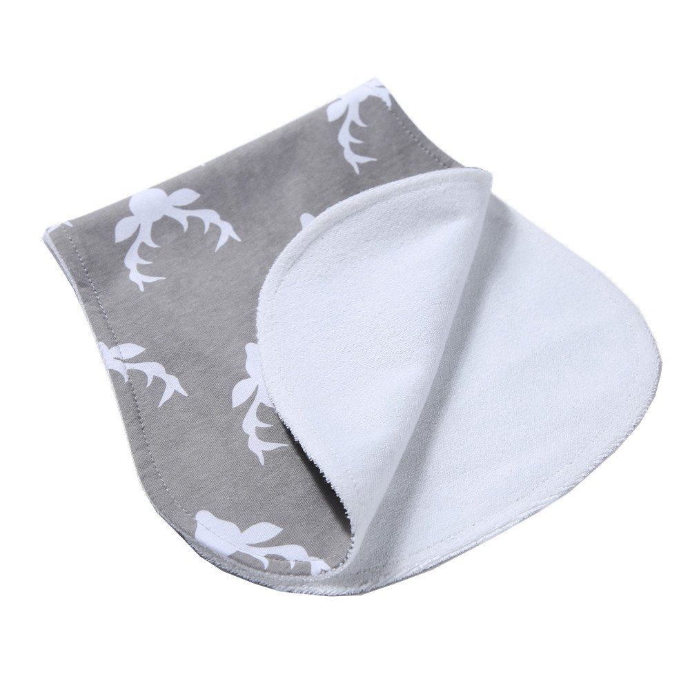 Arnzion Baby Burp Cloths 4 Pack Curved Soft Absorbent 1