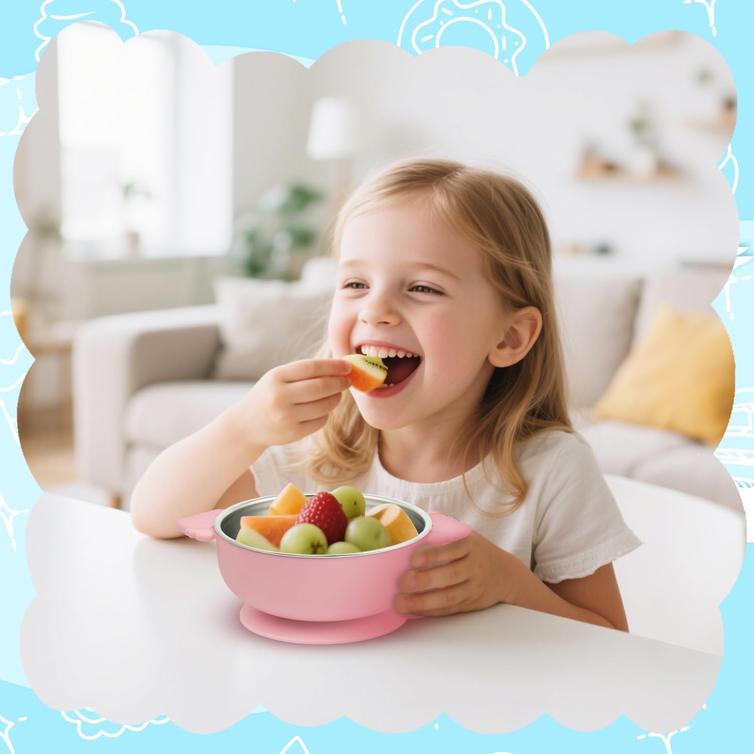 Tikmos 6 Pack Baby Bowls with Suction