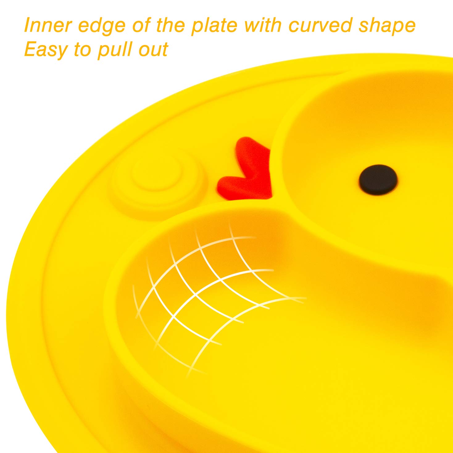 Lightening Baby Plate Silicone Toddler Suction Plate