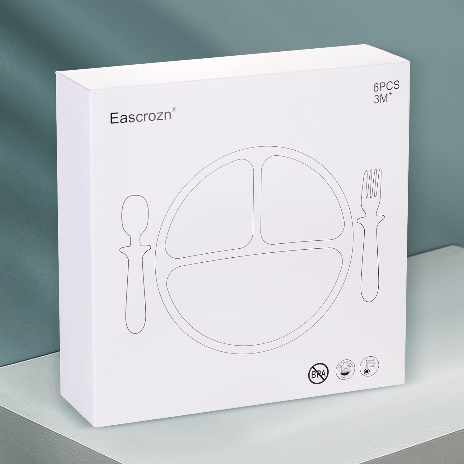 Eascrozn Silicone Baby Feeding Set 2 Pack