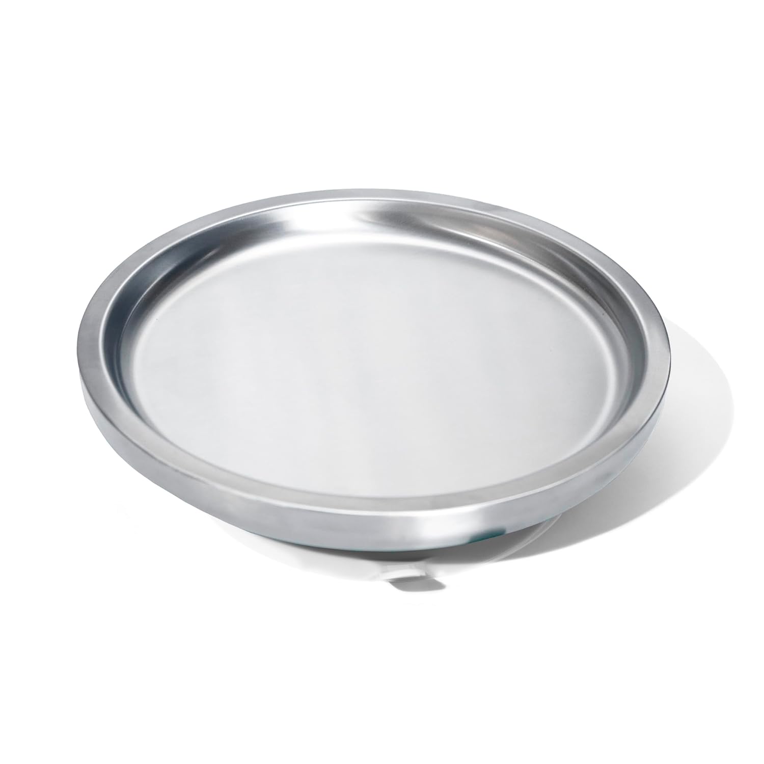 Avanchy Open Baby Plates with Suction Stainless Steel Divided Plates for Toddlers
