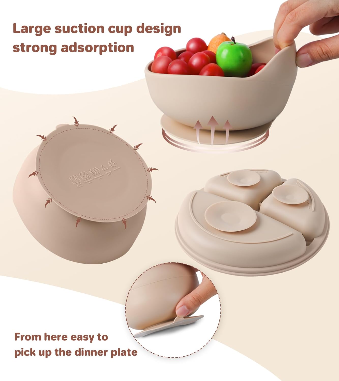 ECLIP Silicone Baby Feeding Set 10 Pcs