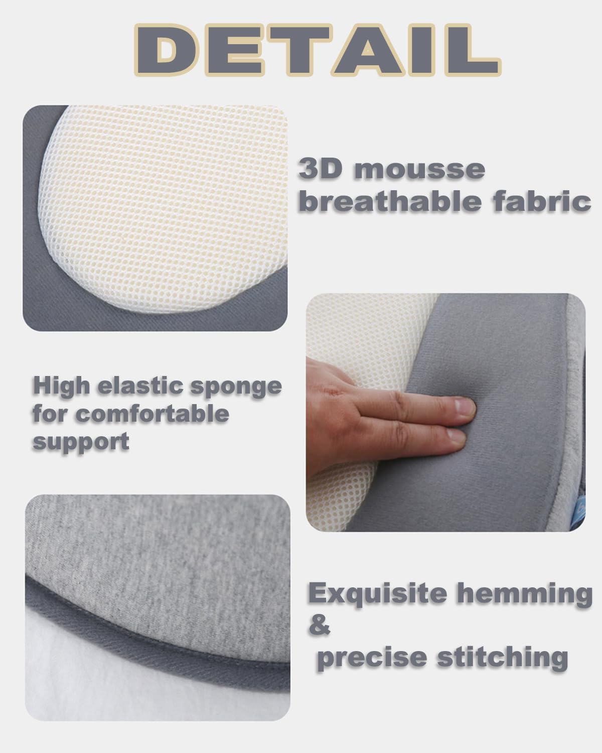 Restnest Baby Bed Acid Reflux Pillow with Strap