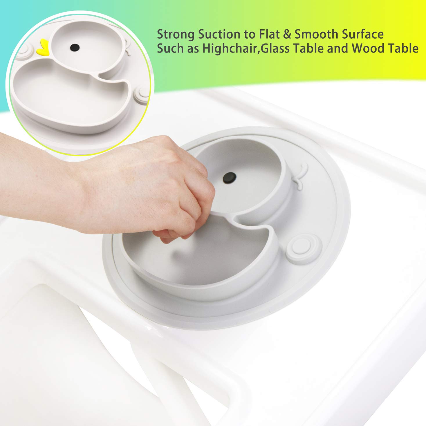 Lightening Baby Plate Silicone Toddler Plates