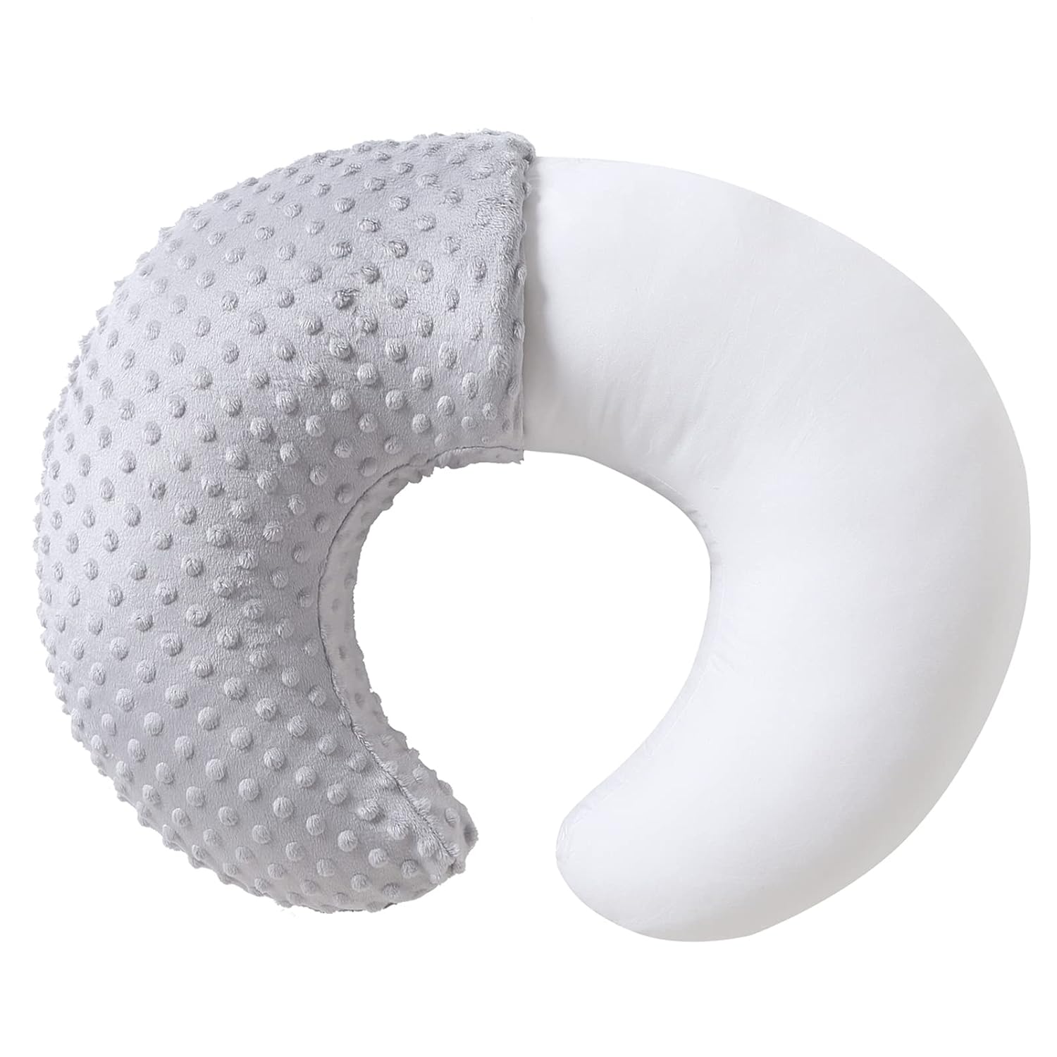 QUENESS Nursing Pillow with Soft Cover Tummy Time Bottle Feeding Support