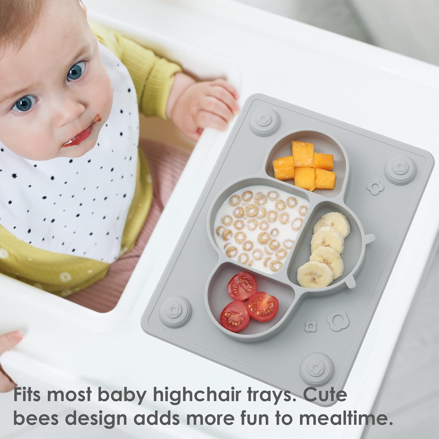ROCCED Silicone Baby Plates with Suction