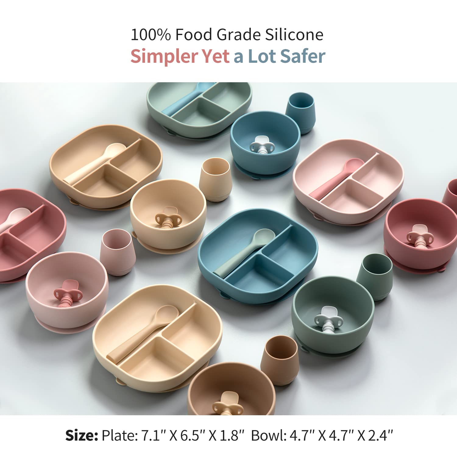 SAMiGO Silicone Baby Feeding Set for 6 Months