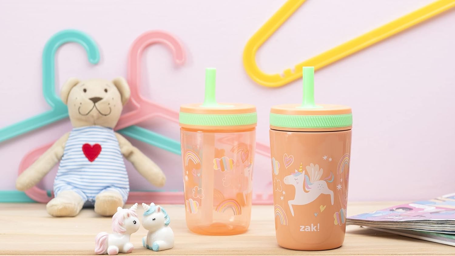 Zak Designs Unicorn Kelso Tumbler Set 3pc 1