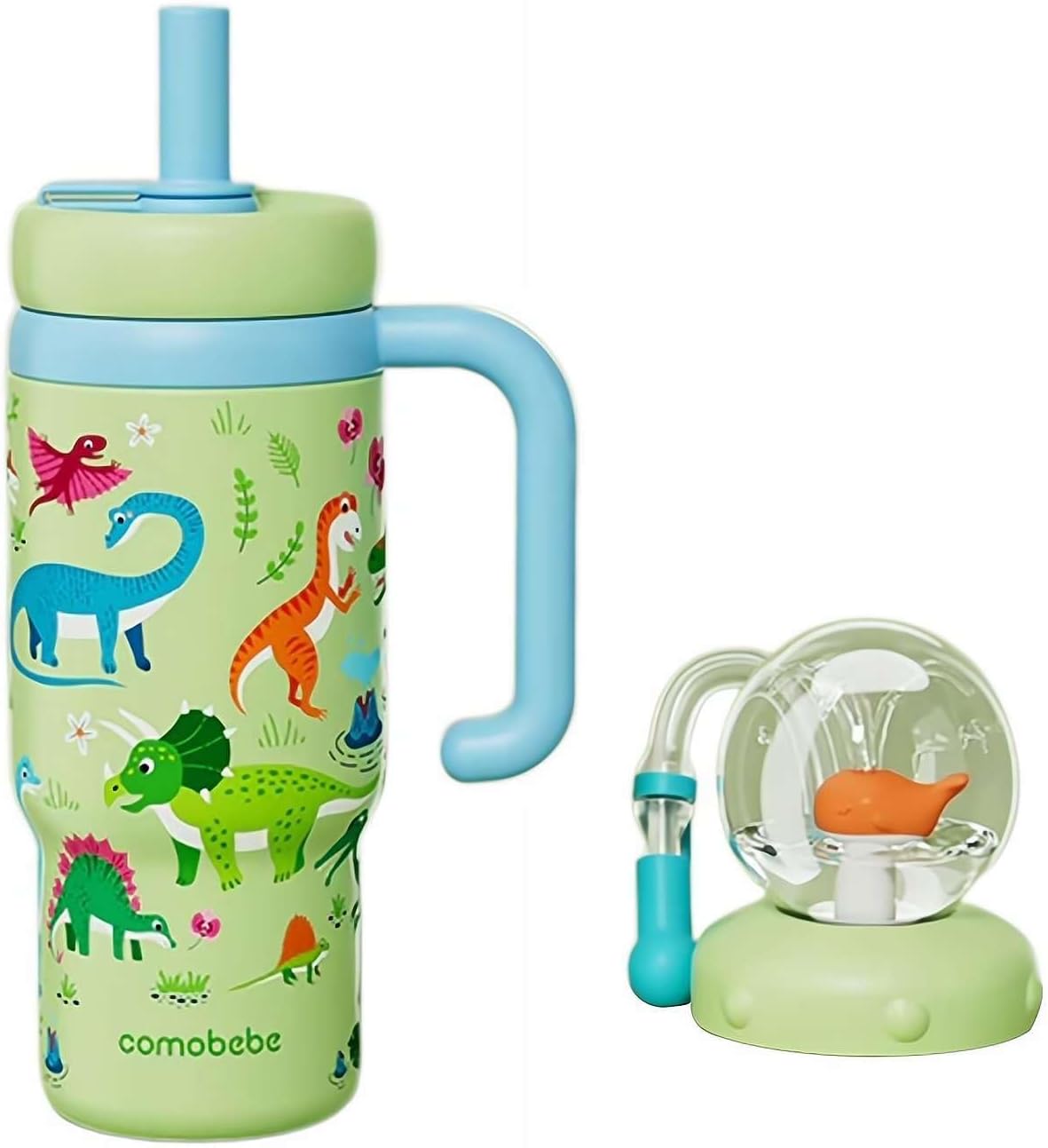 UOYOTT 24Oz Whale Squirt Kids Cup with Fountain