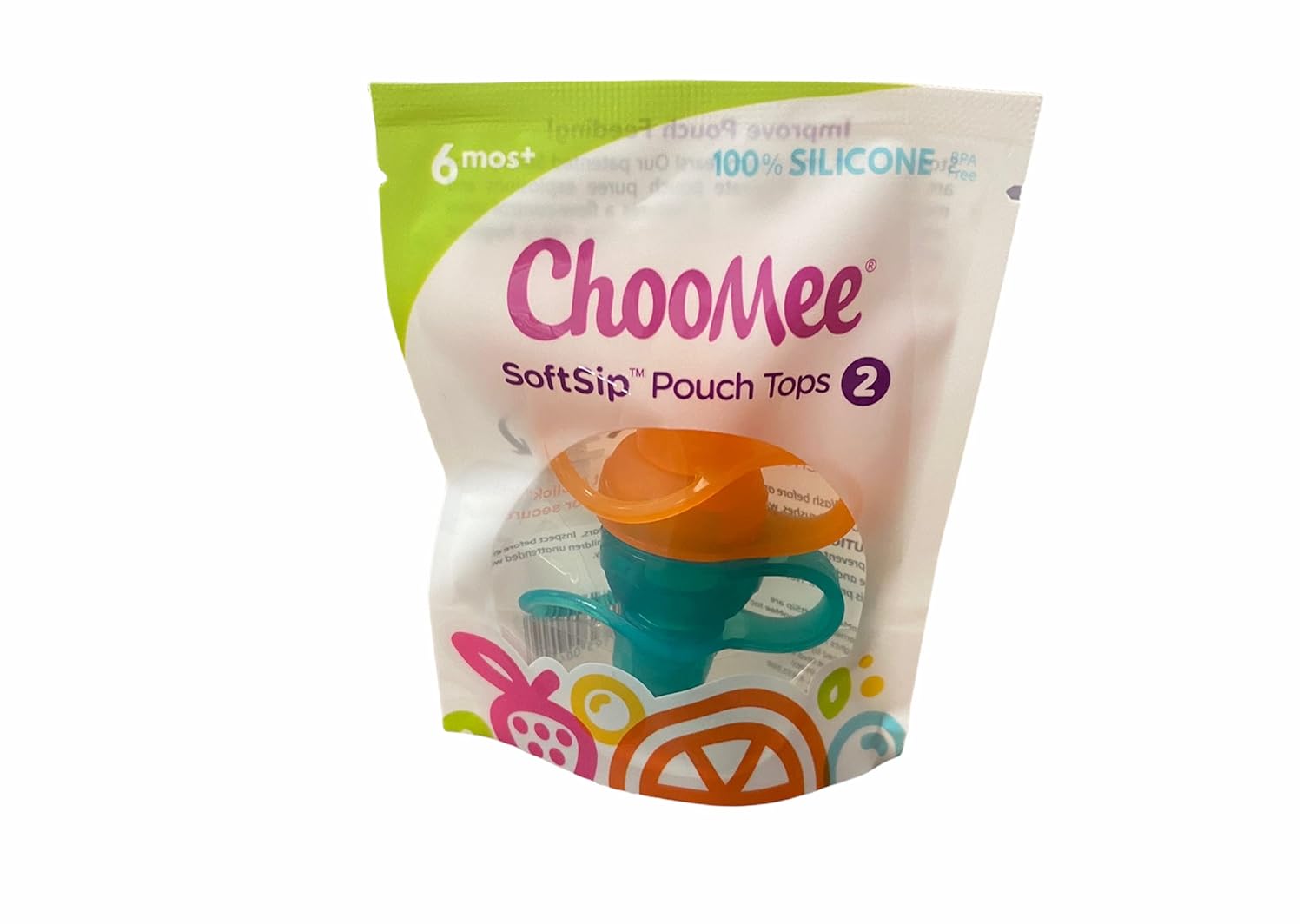 ChooMee SoftSip Pouch Top - BPA Free No Spill 100 Silicone