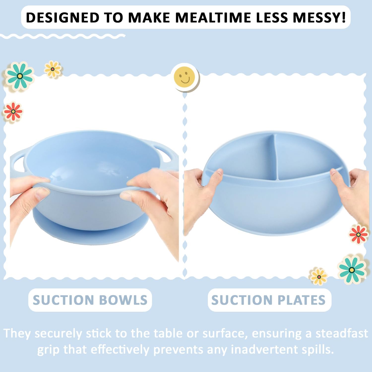Positive Pieces Silicone Baby Feeding Set for 6-Month Old Babies 1