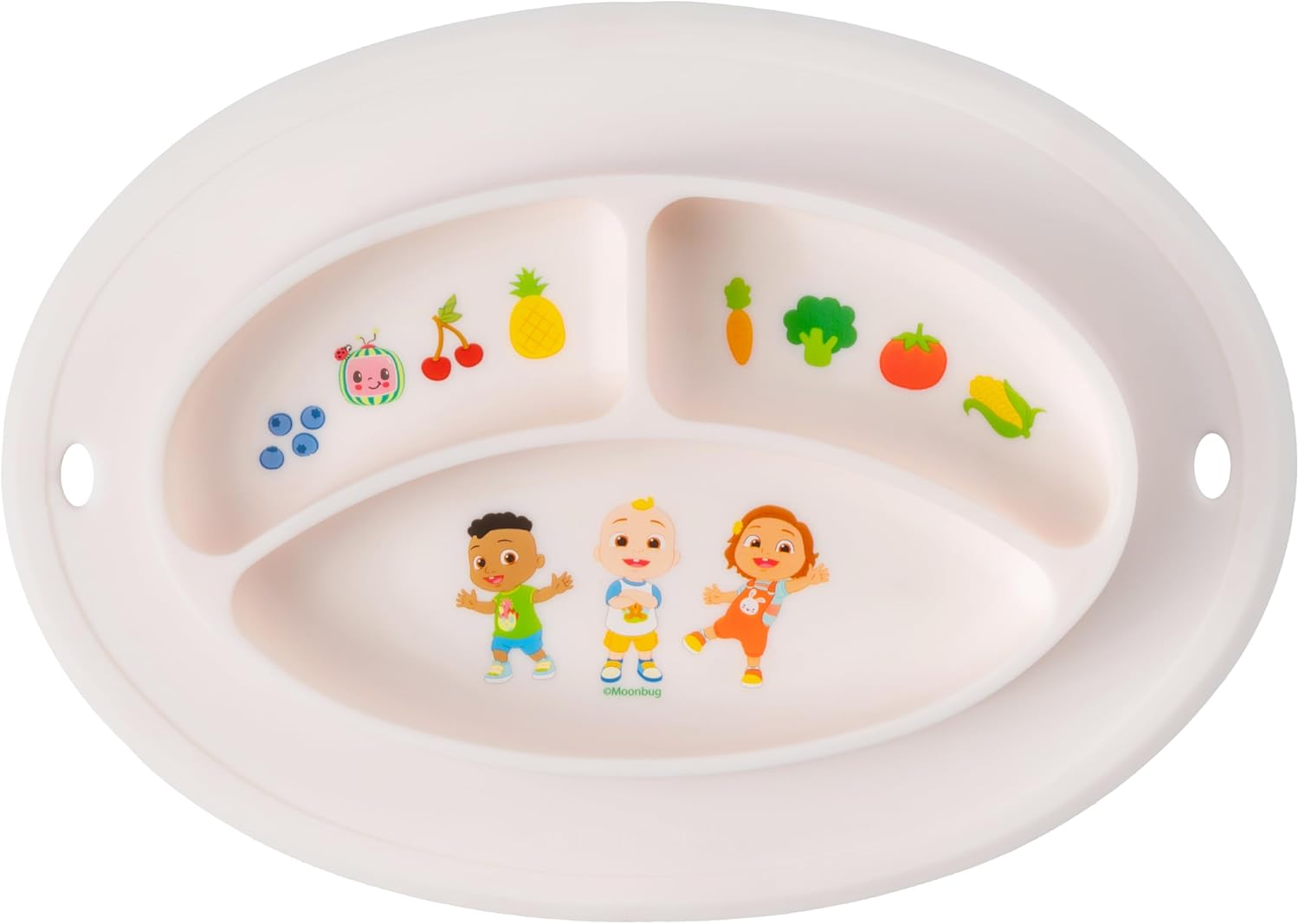 UpwardBaby CoComelon Silicone Plate - Suction Non-Slip Reusable Toddler Feeding Solution