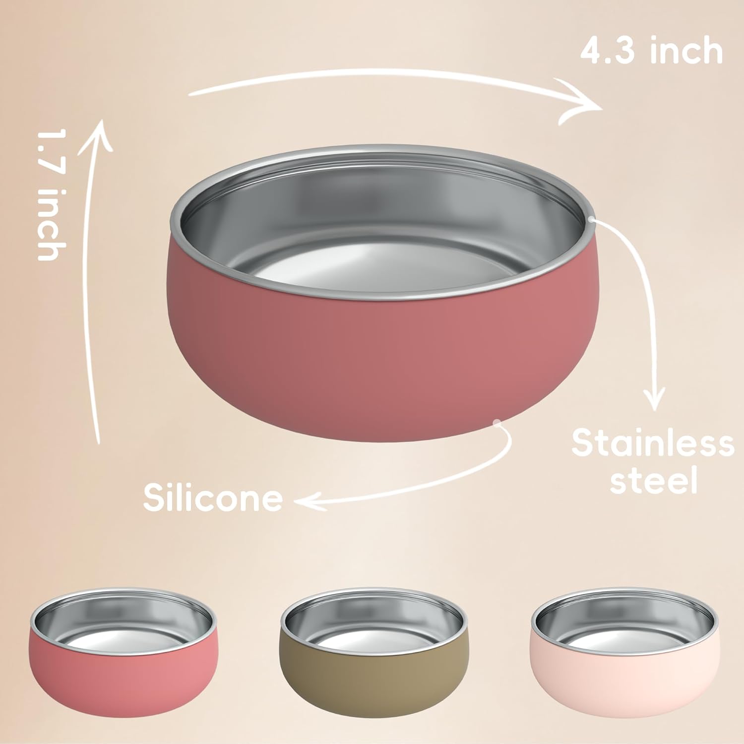 Bellas Friends 3 Pack Baby Bowls with Silicone Base