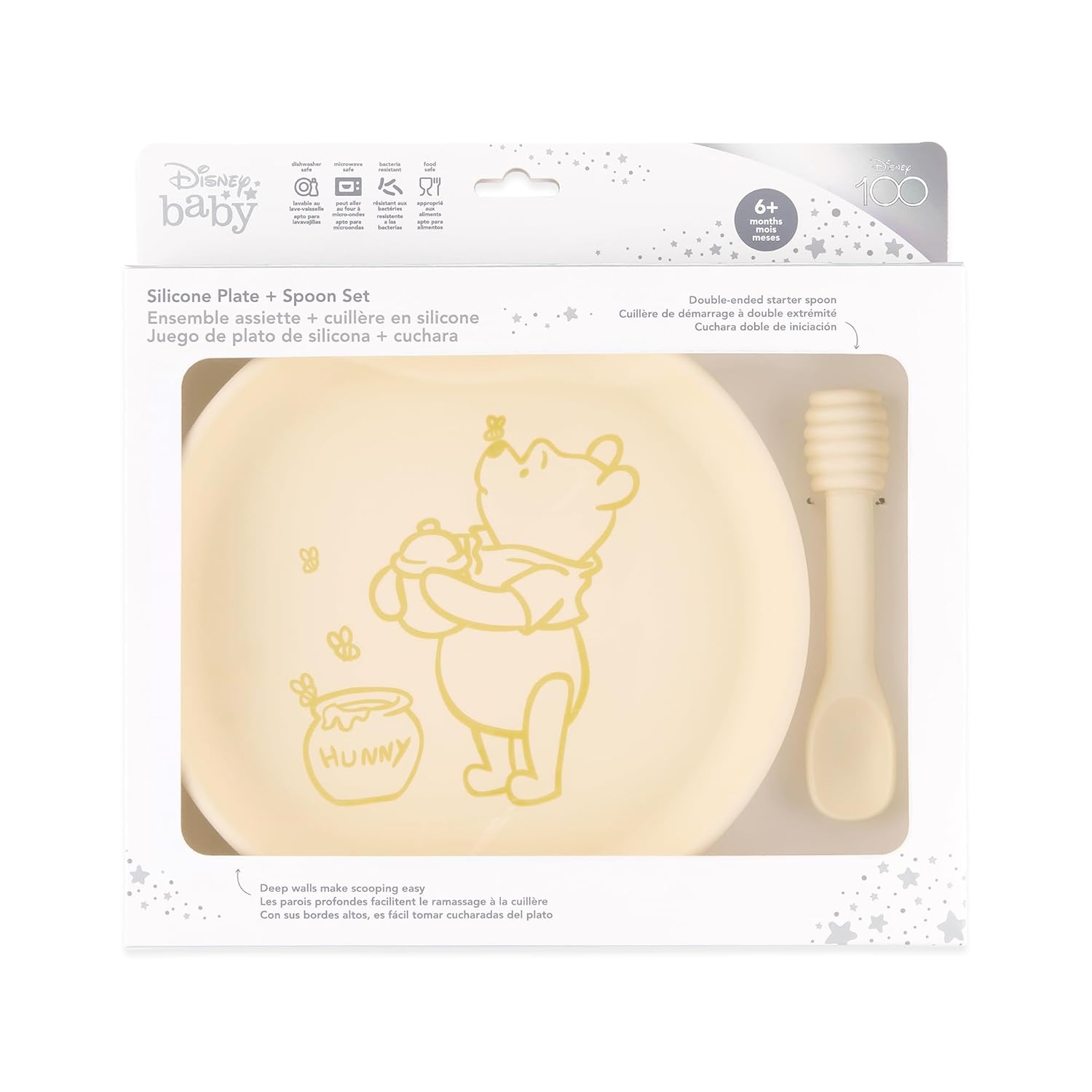 Bumkins Disney Winnie the Pooh Plate and Spoon Set