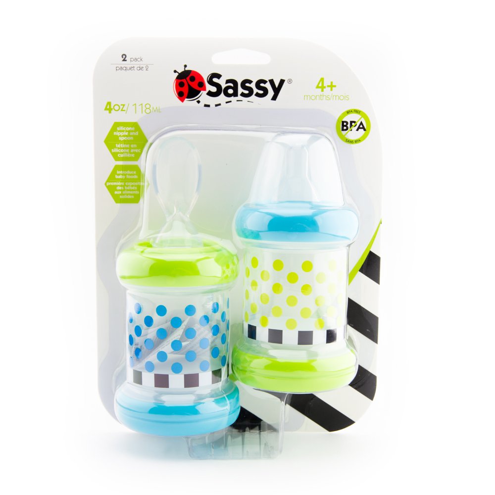 Sassy Baby Food Nurser 4 Months Set of 2