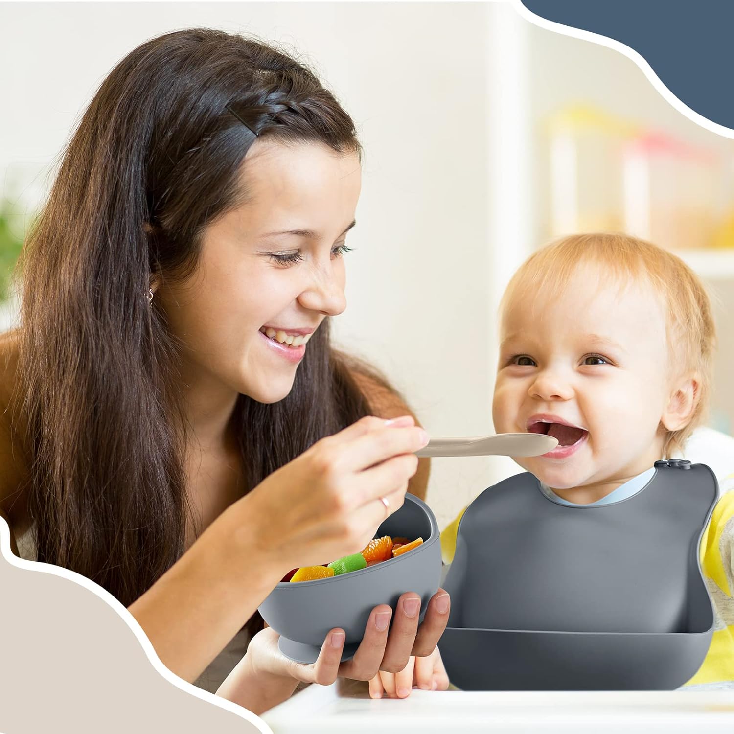 Potchen 10 Pack Silicone Baby Feeding Set 1