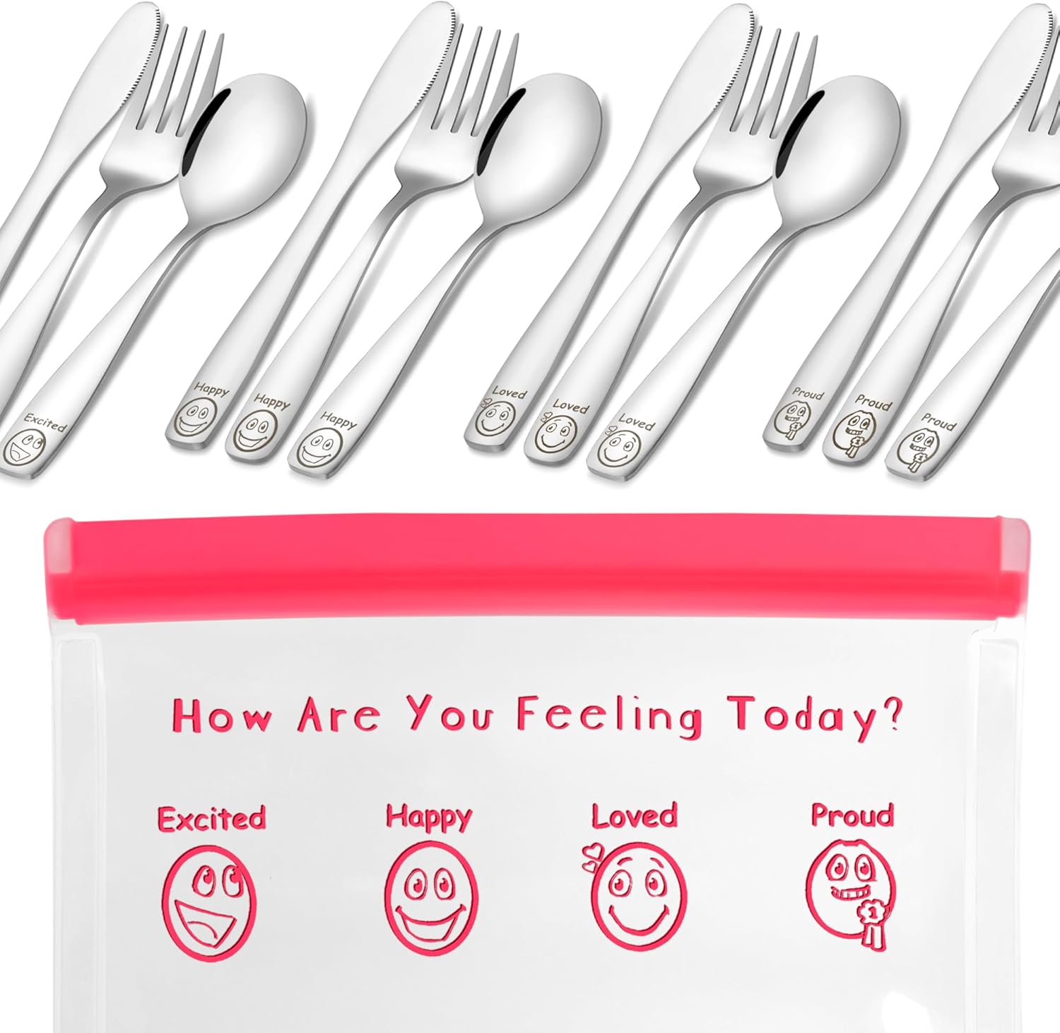 Etihub Stainless Steel Kids Cutlery Set for Toddlers