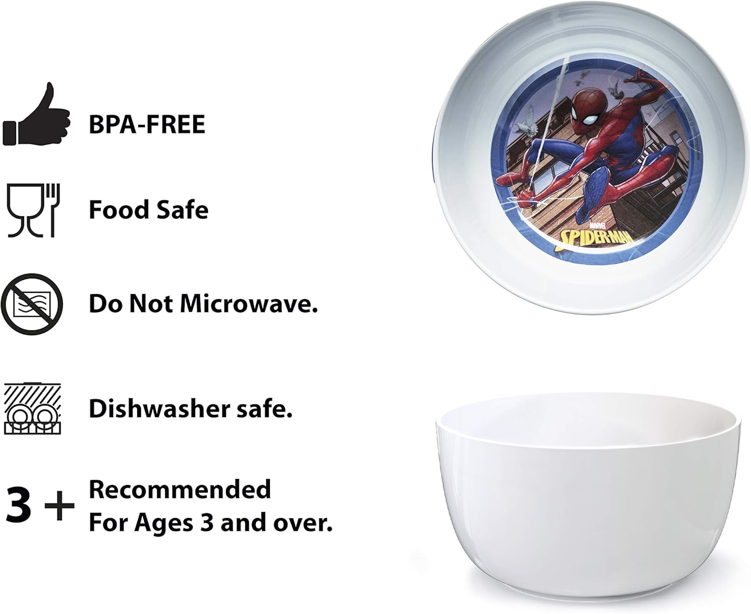 Zak 5-Piece Dinnerware Set - Marvel Spider-Man